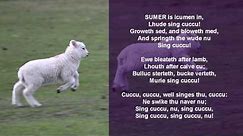 Sumer is i-cumen in -The Cuckoo Song traditional English