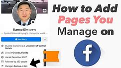 How to Add Pages You Manage on Facebook Profile (Iphone Step-by-Step)