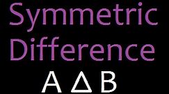 Set Theory : Symmetric difference of sets