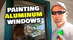 How To Paint Metal or Aluminum Windows. Painting Aluminum Windows.