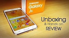 Samsung GALAXY J5 Unboxing & Hands on Review-All in one! (ft Moto G3)