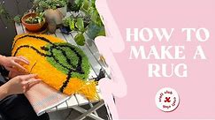 How to Latch Hook for Beginners (Making a Latch Hook Rug)