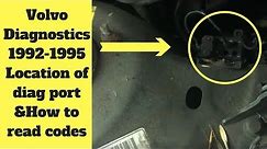 Read & Understand Volvo Diagnostic Codes On 1992-1995 Volvos