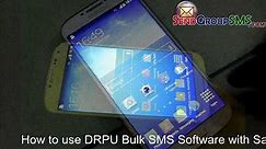 Demo to send text message using Samsung Galaxy S4
