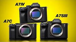Best Sony Full Frame Camera To Buy! (a7C vs a7IV vs a7Siii)