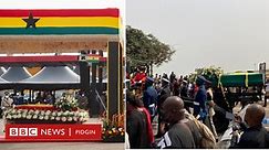 Check how three African presidents, UN, AU, Ghana leaders bury Jerry Rawlings - BBC News Pidgin