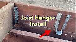 Joist Hangers Install for Deck DIY Project