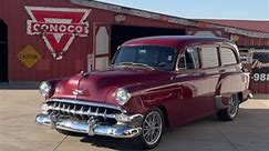 This 1954 Chevrolet 150 Wagon is sure to have everyone crowding you at the next car show! #chevy #chevrolet #wagon #chevyperformance #1954chevy | Smoky Mountain Traders