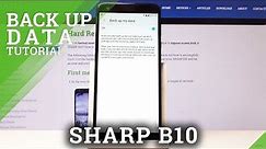 How to Enable Google Backup in SHARP B10 - Create Backup Account