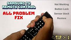 How To Samsung LED TV Remote Control Factory Reset | How To Restore All Samsung TV Remote Control