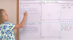 Introduction to equations with two variables - 6th grade math