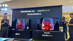 DEMO: Conventional LED TV vs Sharp Aquos XLED TV