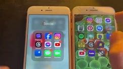 Opening iG on iPhone 6s vs 8