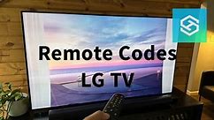 Universal Remote Codes for an LG TV