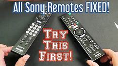 ALL Sony Remote Controls FIXED! Power Button, Other Buttons, Ghosting, etc FIXED!