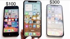 $100 iPhone Vs $200 Vs $300 iPhone!