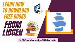 How To Download Books From LibGen|Step by step guide to get free books|