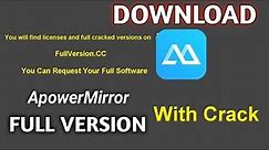 how to download Apowermirror for pc latest | Apowermirror mirror crack | Full Version | 2021/2022