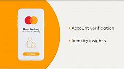 Mastercard Open Banking for Account Opening - Account Owner Verification with identity insights