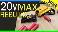 DeWalt 20v Max Lithium Battery Rebuild - Mikes Inventions