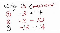 1s Complement - (Addition and Subtraction)
