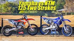 2020 Yamaha YZ125 VS KTM 125SX Two Stroke - Motocross Action Magazine