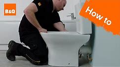 How to install a close-coupled toilet