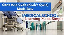 Medical School - Citric Acid Cycle (Kreb's Cycle) Made Easy