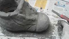 How to idea make At home cement boot planter (part-1)