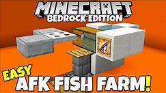 Minecraft Bedrock: FAST WORKING AFK Fish Farm Tutorial! MCPE Xbox PC PS5