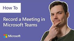 How to record a meeting in Microsoft Teams, demo tutorial