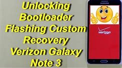 Unlocking Bootloader Verizon Galaxy Note 3 N900V (Subtitle English)