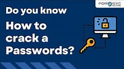 Techniques to Crack Passwords | how to crack a passwords?