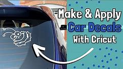 Easy Cricut Car Decal | Make and Apply your own Car Decal with Cricut