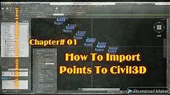 How To Import Points In Civil 3D. CH# 01