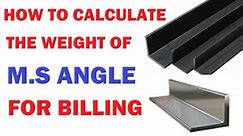 MS Angle Weight Chart PDF: Calculating MS Angle Weight for Accurate On-Site Billing in 3 Steps - Construction Encyclopedia