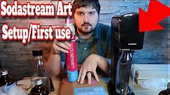 Sodastream Art setup and first time use