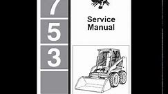 Bobcat 753 SkidSteer Loader Service Manual