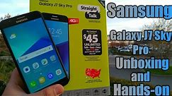 Samsung Galaxy J7 Sky Pro Unboxing and Hands-on