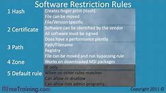 Application Restrictions