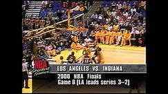 Pacers/Lakers, 2000 NBA Finals Game 6