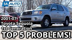 Top 5 Problems Toyota Sequoia SUV 1st Generation 2001-07