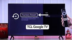 TCL Google TV: How to Hard Reset!