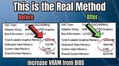 Increase Dedicated Video Memory (VRAM) on Windows 10/11 (From BIOS)