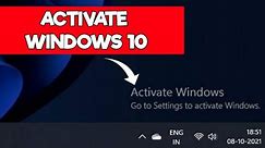 How to activate windows 10 and 11 permanently