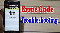 Mitsubishi Heavy Industries Air Conditioner Error Code and Troubleshooting