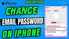 How to change email password on iphone