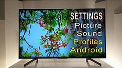 Sony TV Settings - 8 Series 4K HDR