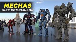 "Ultimate Mecha Showdown: Size Comparison of Giant Robots!"
