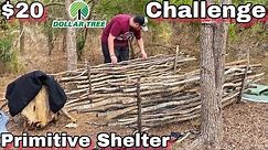 Dollar Store Super Shelter! 7 Day $20 Dollar Tree Survival Challenge - Day 2